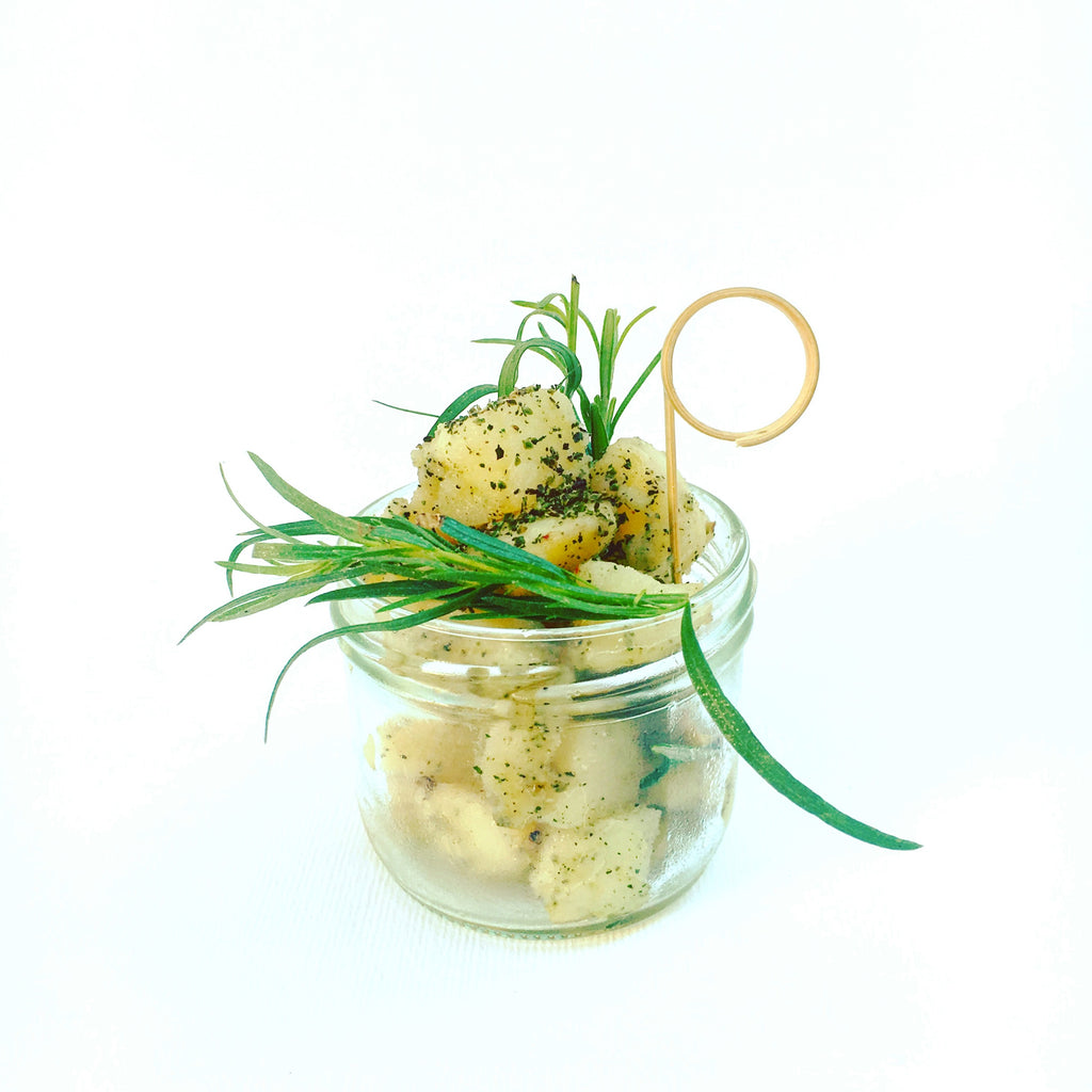 Insalata di patate con Miscela verde & colatura di Cetara
