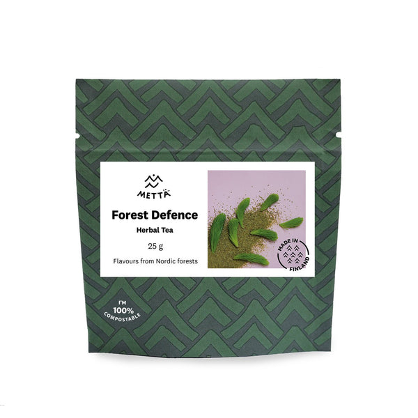 Polvere verde infuso con gemme di abete & zenzero