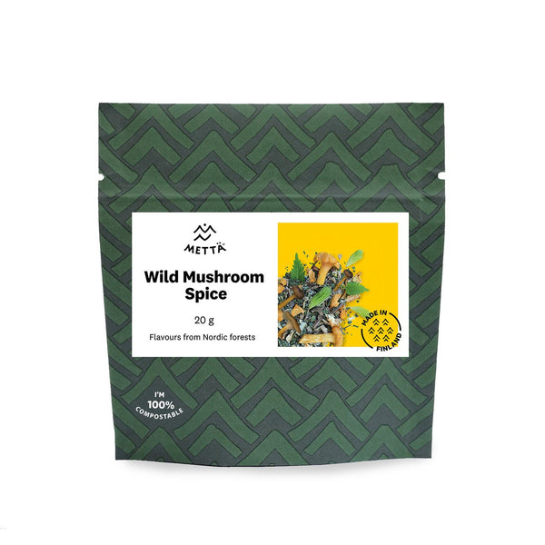 Mix di spezie ai funghi cantarelli e erbe aromatiche per risotto, pesto, pasta, torte, salse, pizza etc. Prodotto vegan!